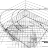 NTSB graphic showing the trajectory and breakup of flight 250 above the Nebraska countryside