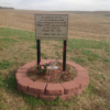 Flight 250 memorial at the site on the Schawang Farm